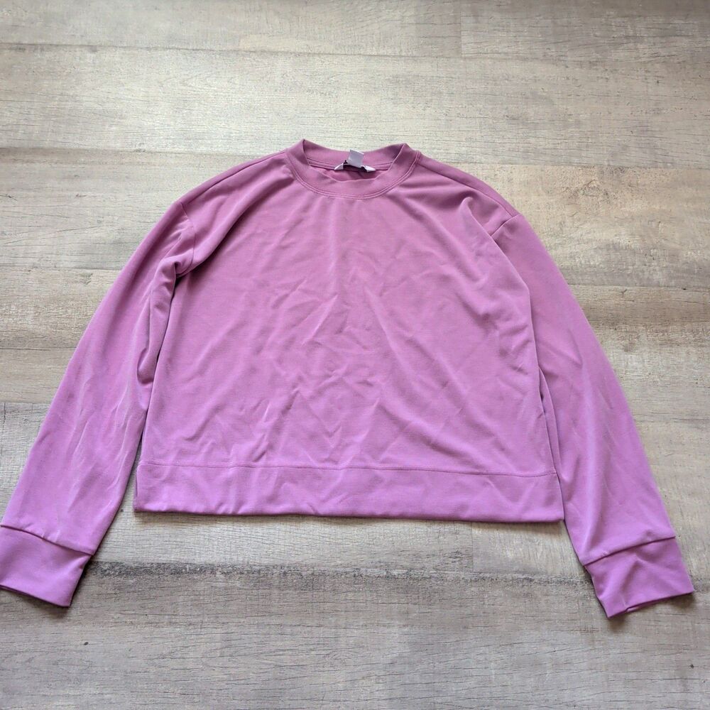 ​Athleta Women's Purple Crew Neck Pullover Sweatshirt Size Small Modal Blend